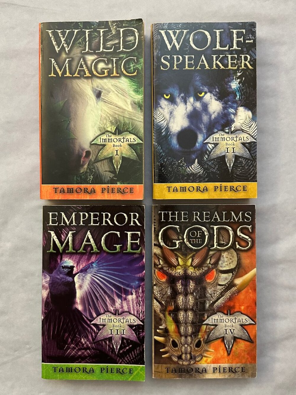 The Immortals Quartet Books 1 - 4 by Tamora Pierce / Complete Series / Paperback
